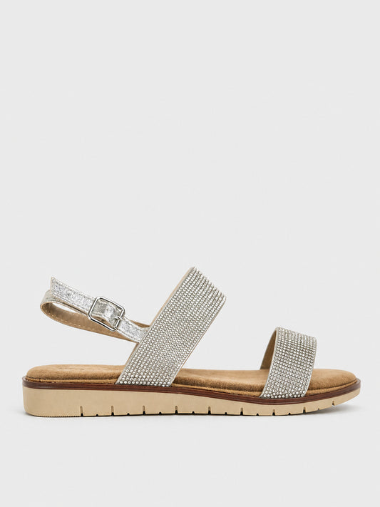 Sandali Bassi con Brillantini - SA2507