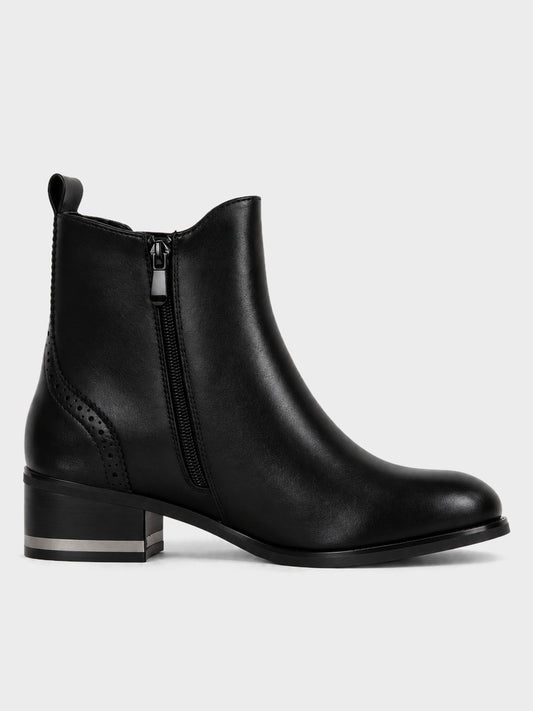 Stivaletto Chelsea con Zip - GA2606 - nero