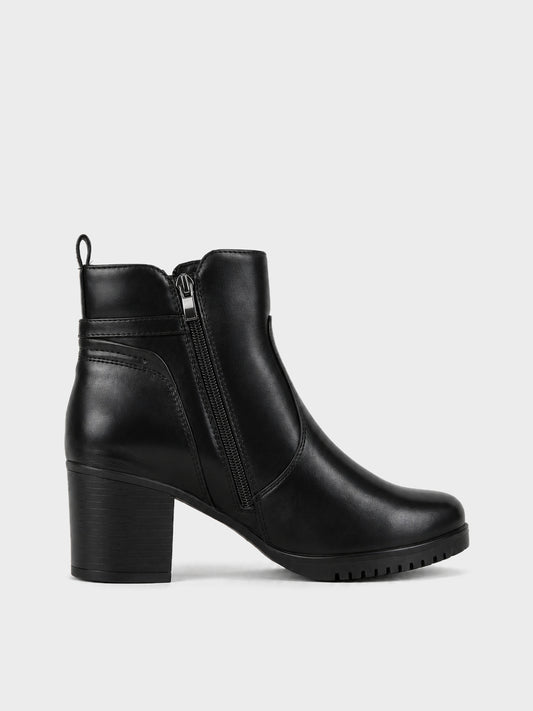 Stivaletto con Fibbia e Carrarmato - GA2621 - nero