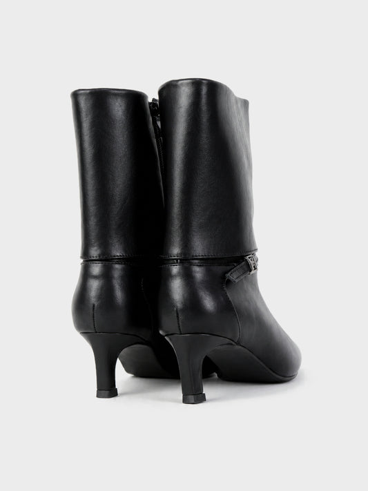 Stivale Midi Tacco Kitten - GA2626 - nero
