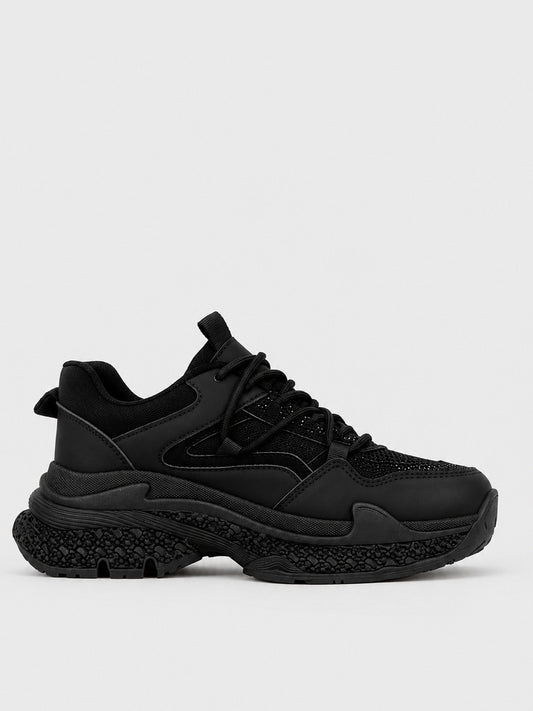 Sneaker Flatform Chunky - KA2622 - nero