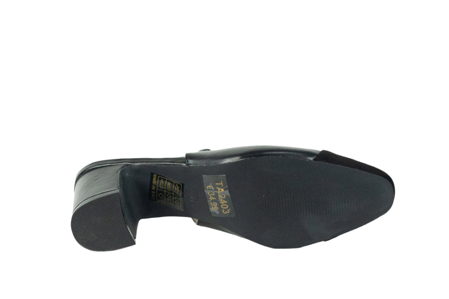 Scarpe tacco con punta nera - TA2403