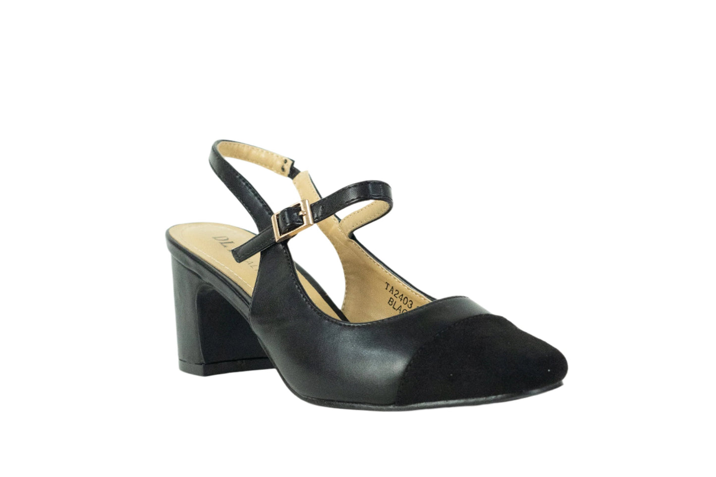Scarpe tacco con punta nera - TA2403