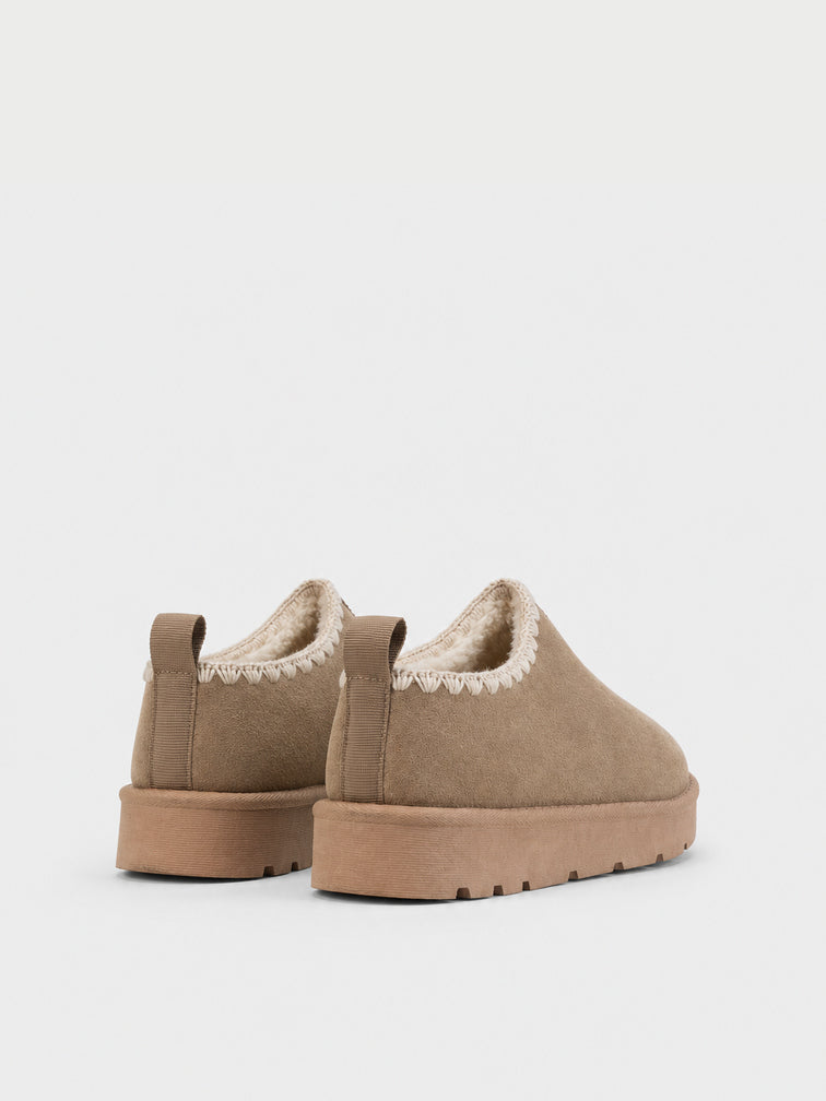 Ciabatta Pelo Bordo Smerlato - UG2602 - kaki
