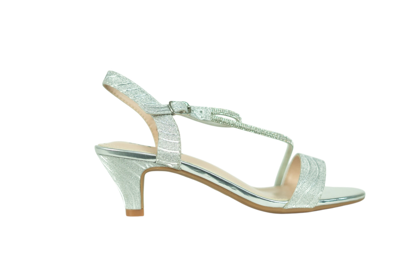 Glitter Cone Heel Sandals - TA2523