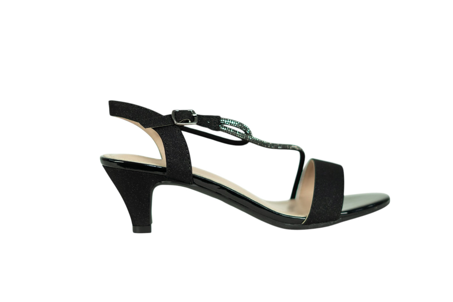 Glitter Cone Heel Sandals - TA2523