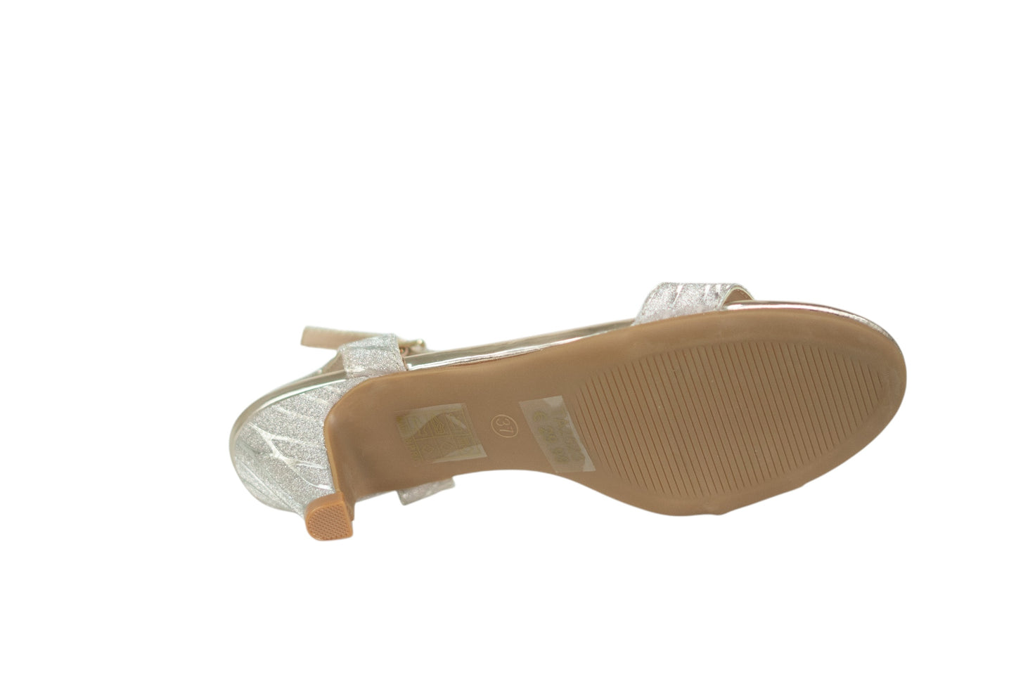Glitter Cone Heel Sandals - TA2523