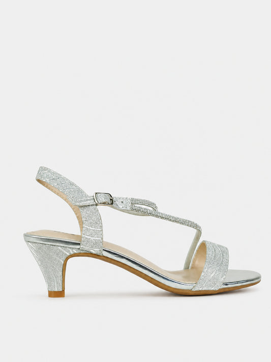 Sandali Glitterati con Tacco a Cono - TA2523