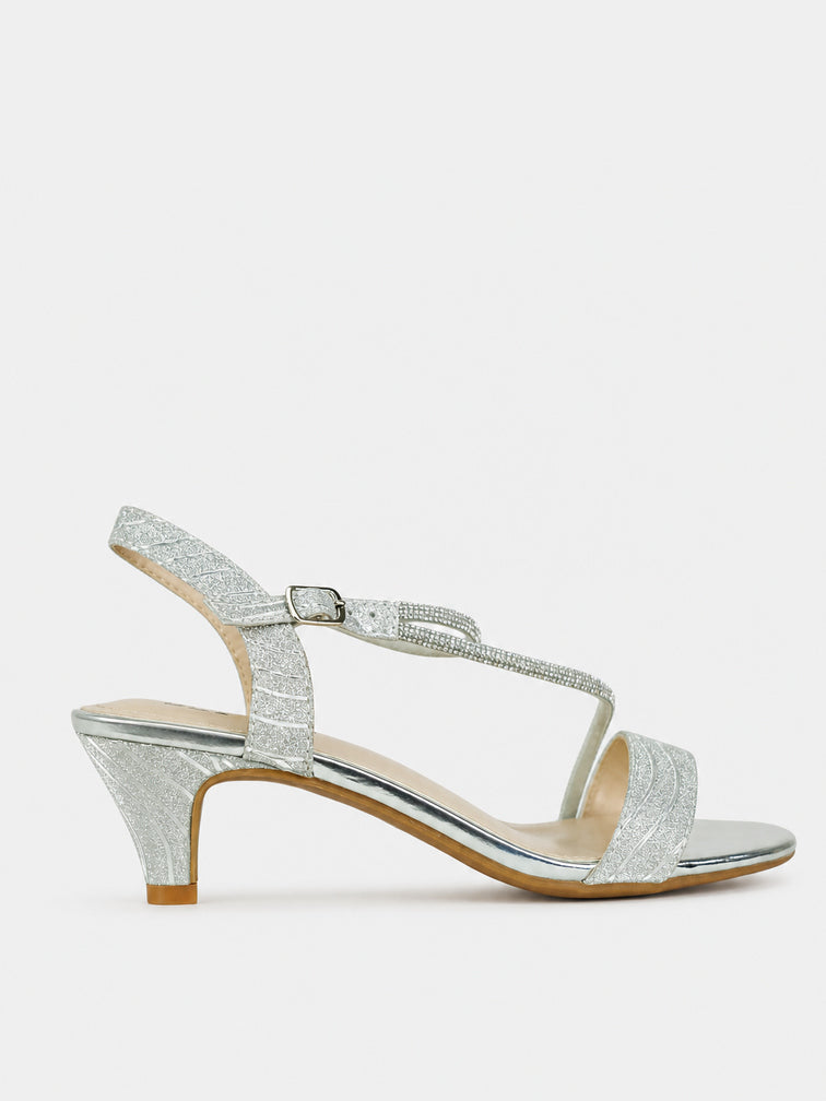 Sandali Glitterati con Tacco a Cono - TA2523