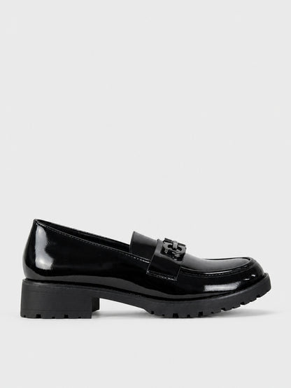 Mocassino Elegante Nero Lucido - FA2403