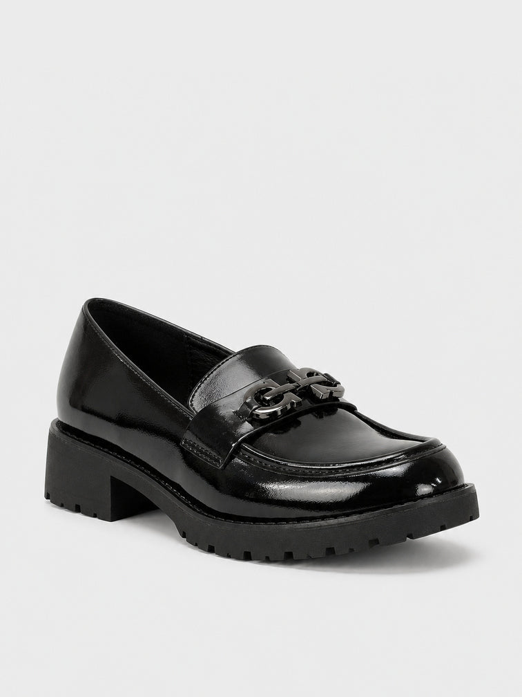 Mocassino Elegante Nero Lucido - FA2403
