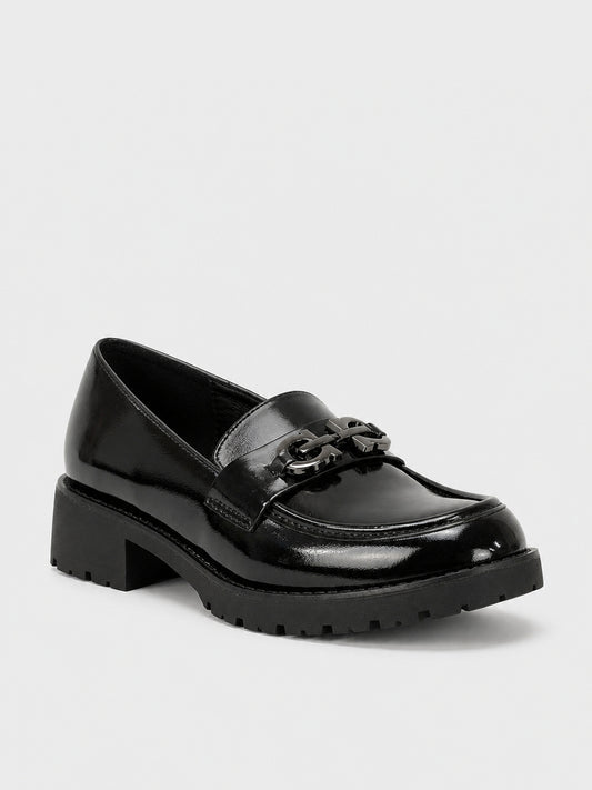Mocassino Elegante Nero Lucido - FA2403