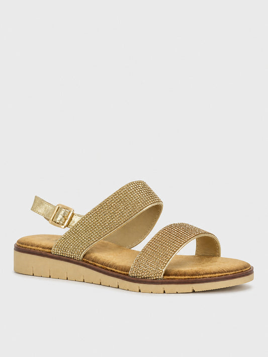 Sandali Bassi con Brillantini - SA2507