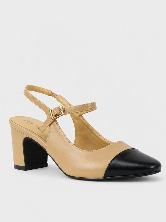 Scarpe tacco con punta nera - TA2403
