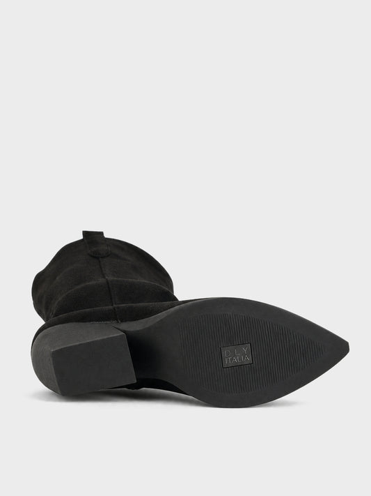 Texano camoscio, tacco 7cm - LA2403