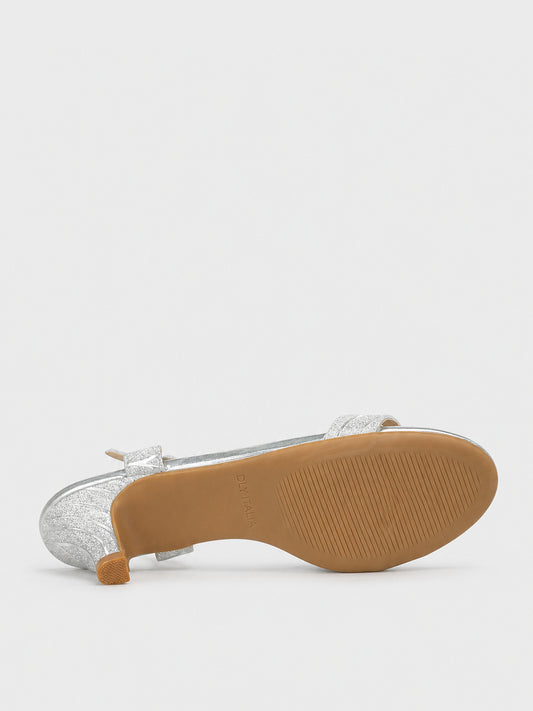 Sandali Glitterati con Tacco a Cono - TA2523