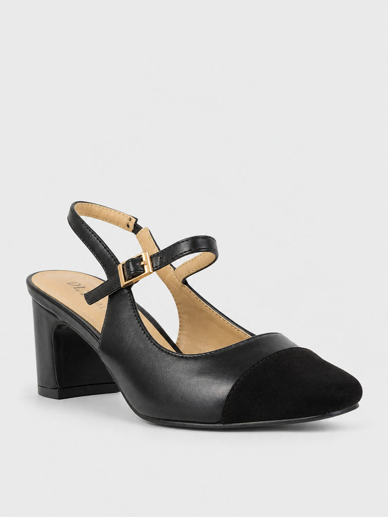 Scarpe tacco con punta nera - TA2403