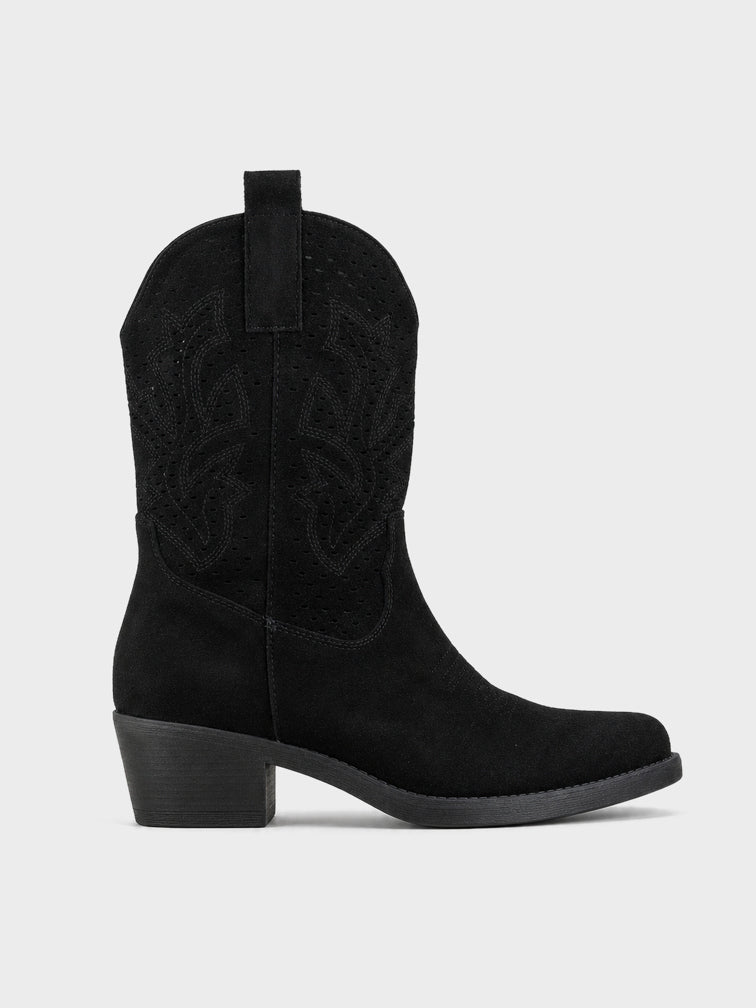 Texano camoscio, tacco 5cm - GA2401