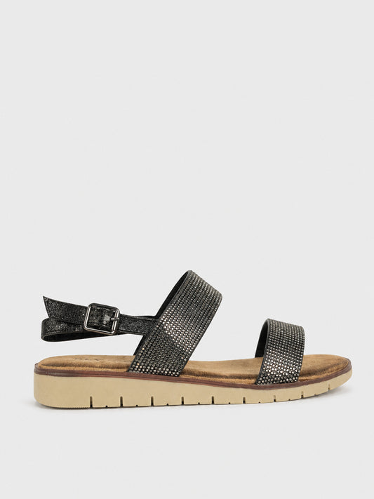 Sandali Bassi con Brillantini - SA2507