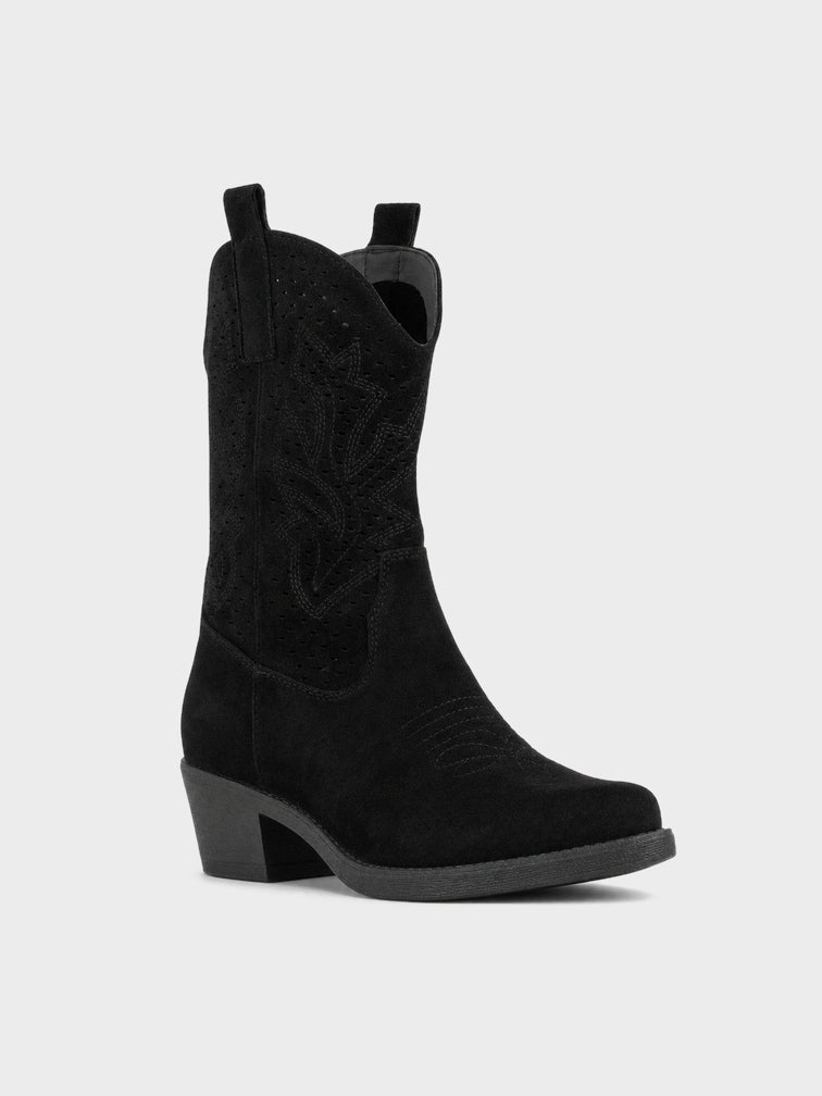 Texano camoscio, tacco 5cm - GA2401
