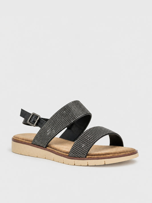 Sandali Bassi con Brillantini - SA2507