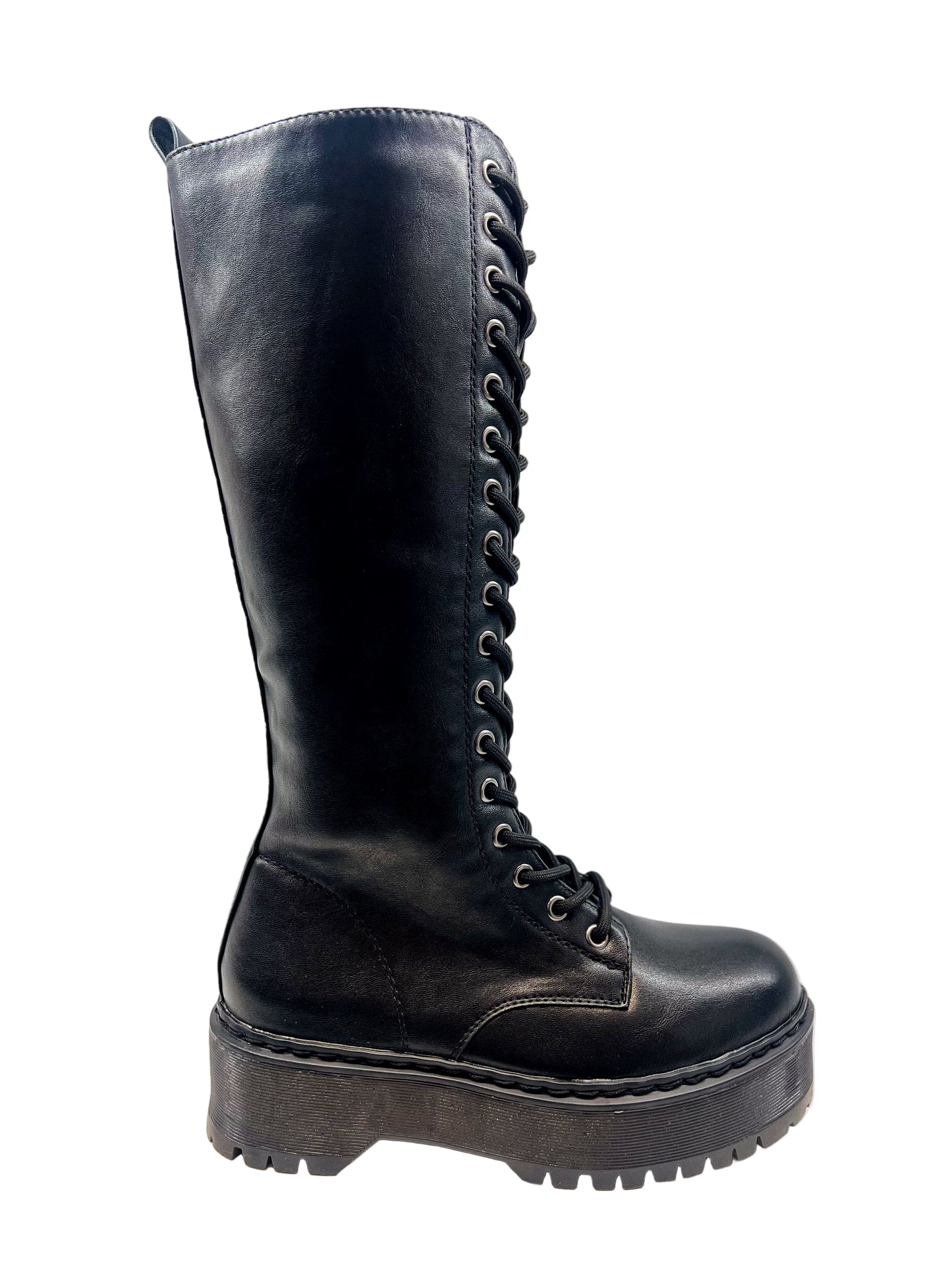 Stivale alto con lacci - LA2309