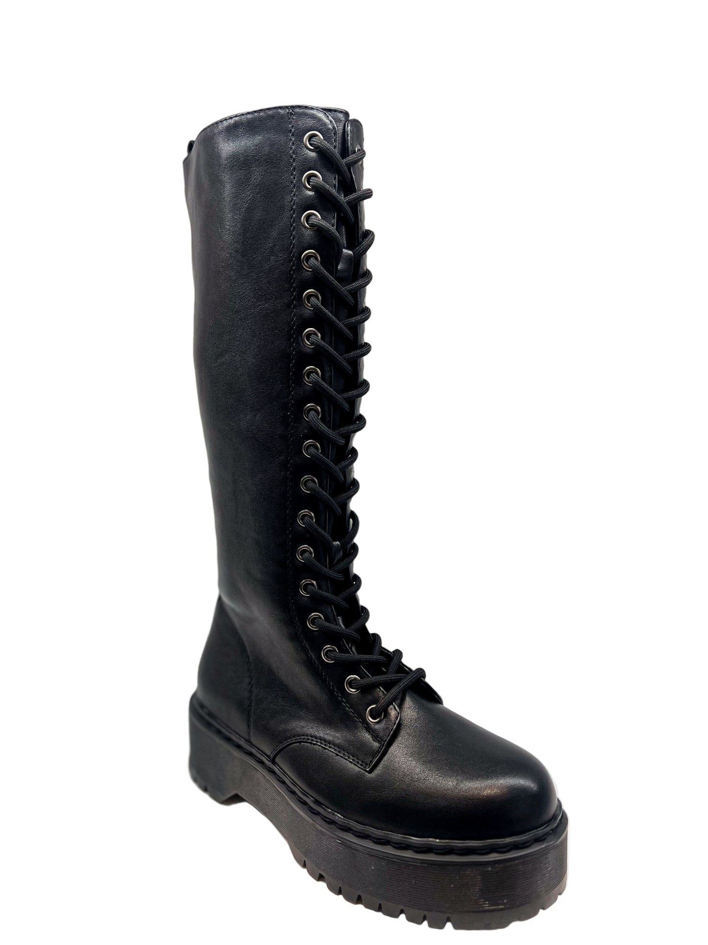 Stivale alto con lacci - LA2309