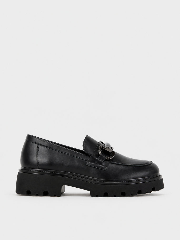 Mocassino Platform Morsetto - FA2405 - nero (vista laterale)