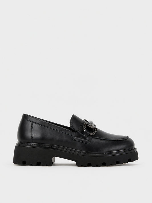 Mocassino Platform Morsetto - FA2405 - nero (vista laterale)