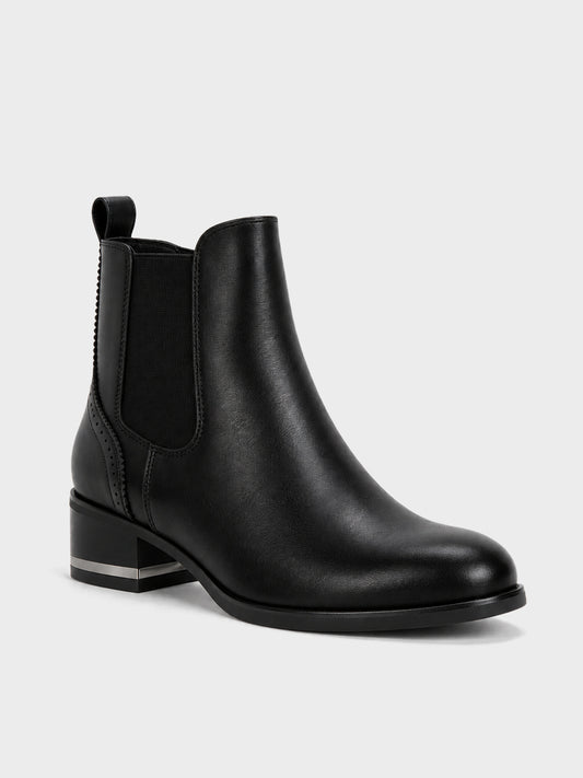 Stivaletto Chelsea con Zip - GA2606 - nero