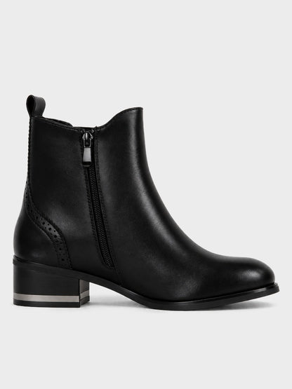 Stivaletto Chelsea con Zip - GA2606 - nero