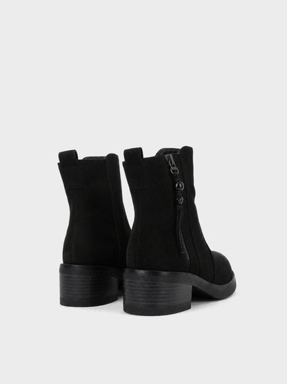 Stivaletto Zip con Nappina - GA2610 - nero