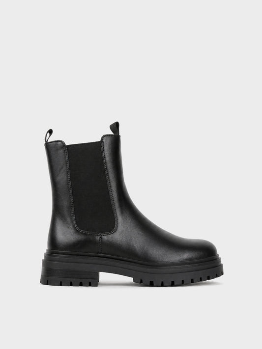 Stivaletto Chelsea Platform - GA2612 - nero (vista laterale)