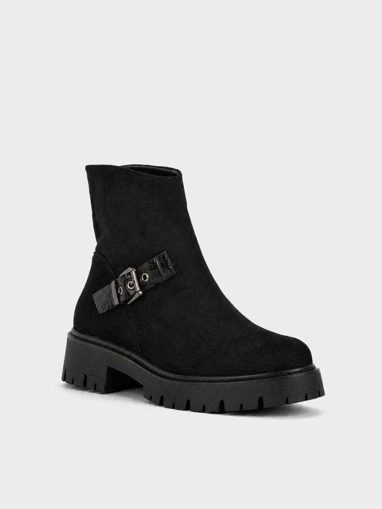 Stivaletto Biker con Fibbia - GA2615 - nero