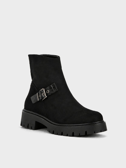 Stivaletto Biker con Fibbia - GA2615 - nero