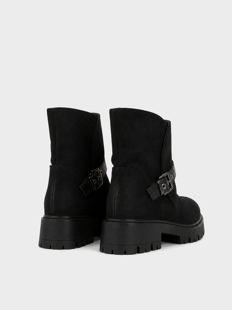 Stivaletto Biker con Fibbia - GA2615 - nero