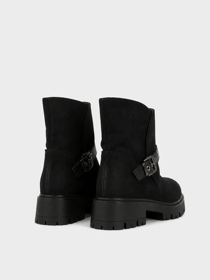 Stivaletto Biker con Fibbia - GA2615 - nero