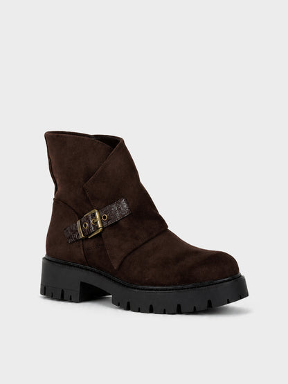 Stivaletto Biker con Fibbia - GA2615 - marrone