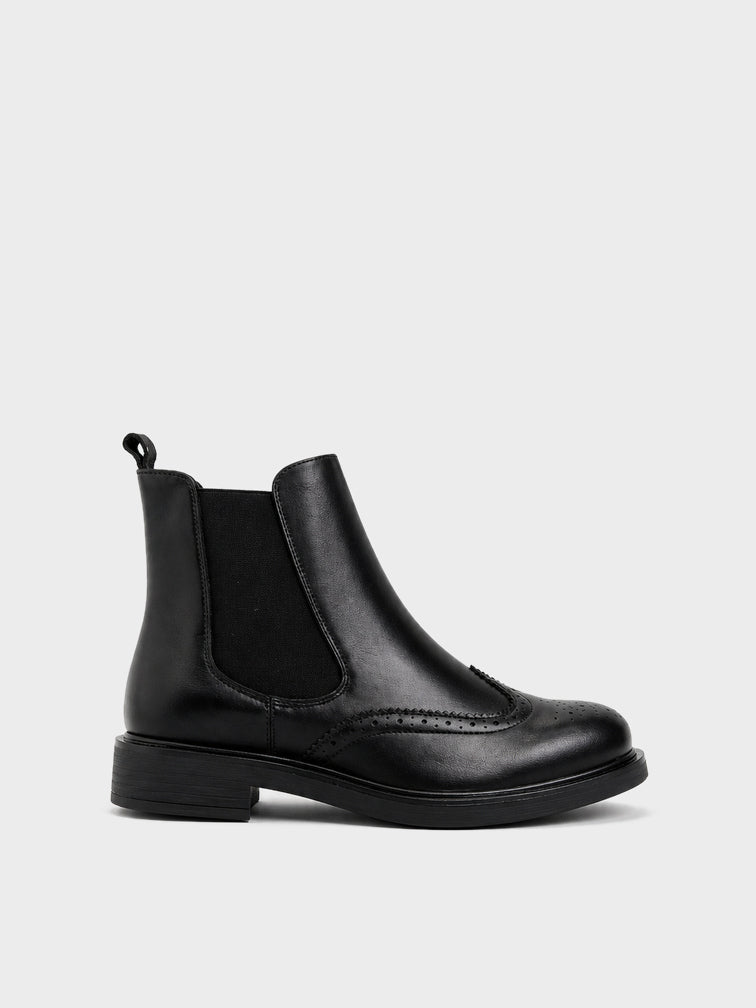 Stivaletto Chelsea Traforato - GA2617 - nero