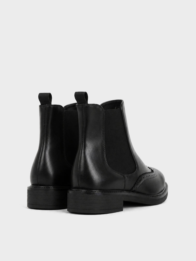 Stivaletto Chelsea Traforato - GA2617 - nero