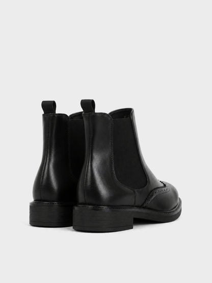 Stivaletto Chelsea Traforato - GA2617 - nero
