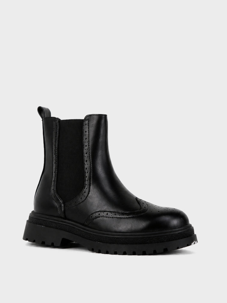 Stivaletto Chelsea Brogue - GA2618 - nero