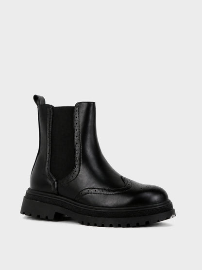 Stivaletto Chelsea Brogue - GA2618 - nero