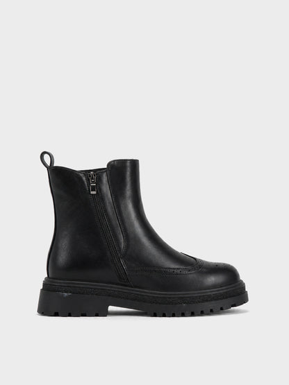 Stivaletto Chelsea Brogue - GA2618 - nero