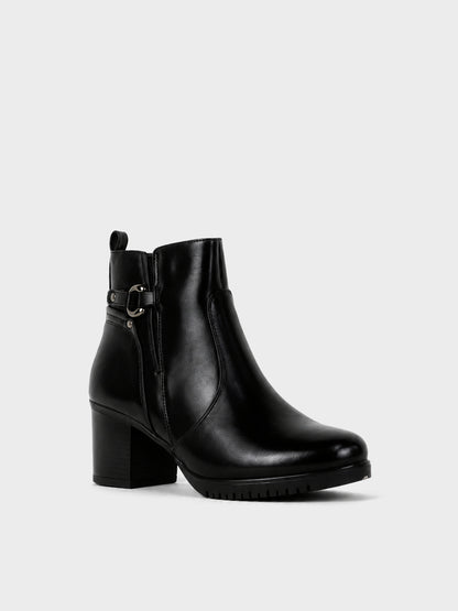 Stivaletto con Fibbia e Carrarmato - GA2621 - nero