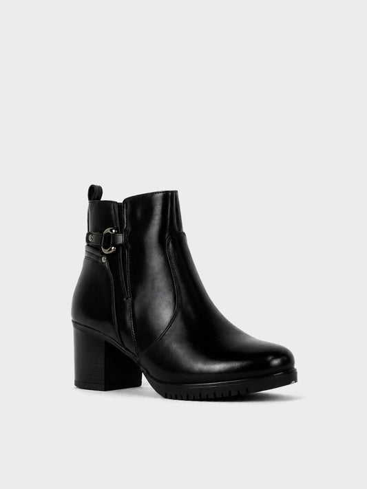 Stivaletto con Fibbia e Carrarmato - GA2621 - nero