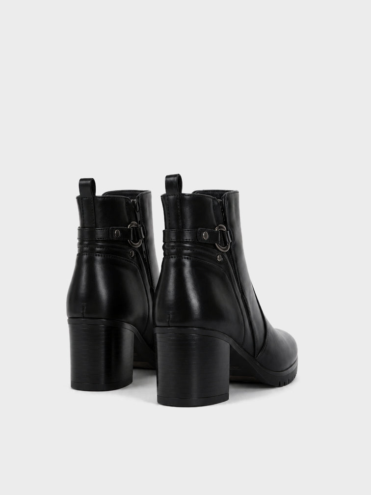 Stivaletto con Fibbia e Carrarmato - GA2621 - nero