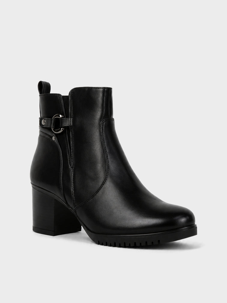 Stivaletto con Fibbia e Carrarmato - GA2621 - nero