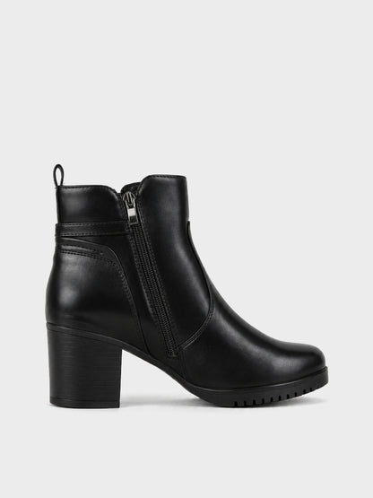 Stivaletto con Fibbia e Carrarmato - GA2621 - nero