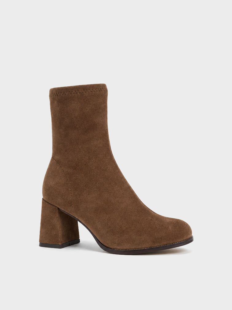 Stivaletto Elasticizzato Tacco Largo - GA2623 - kaki